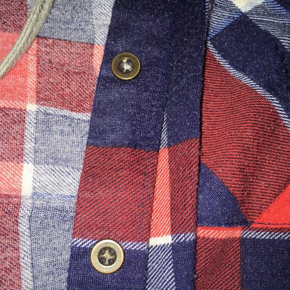 🍁Rue 21 Hooded Flannel - Picture 4 of 9